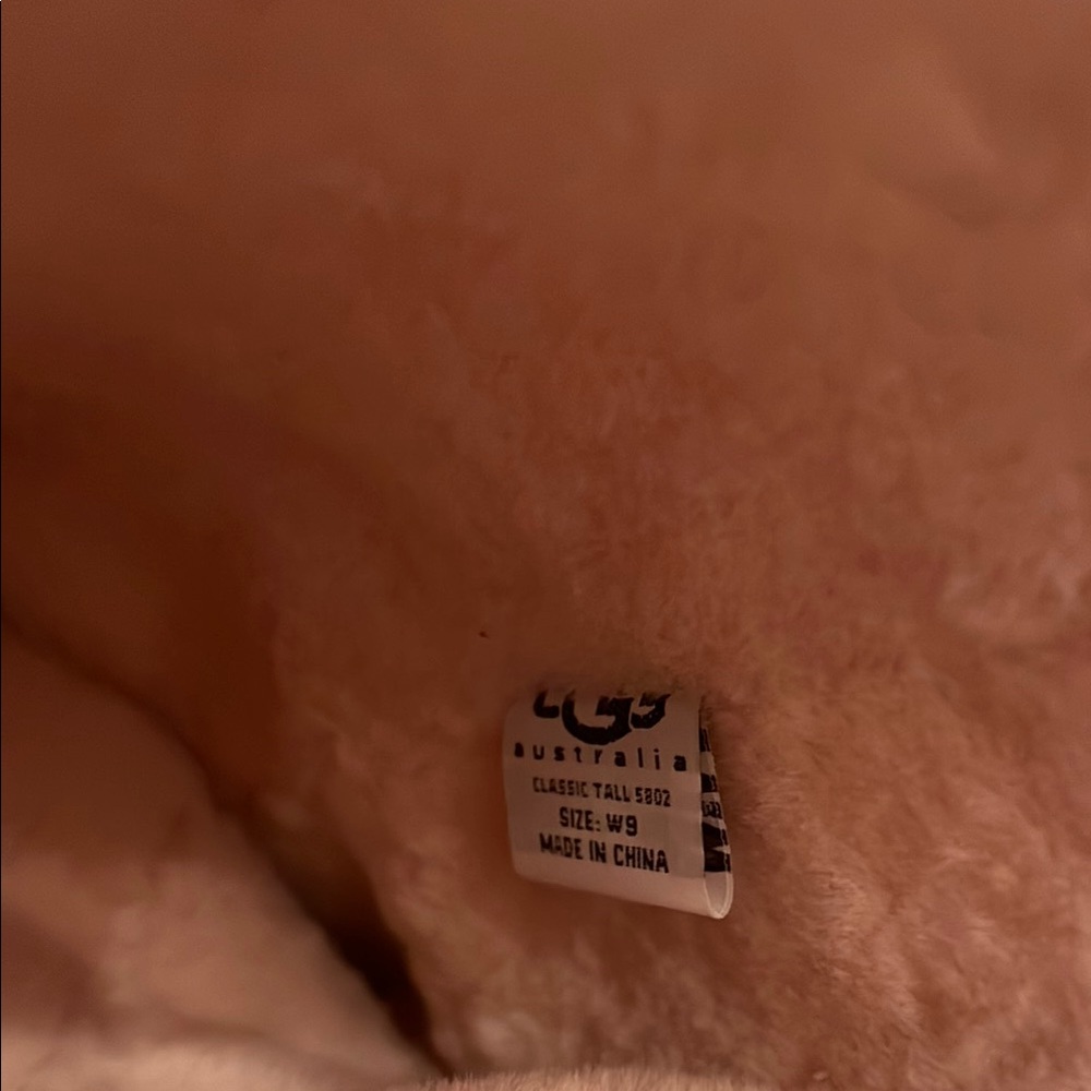 UGG Pink Floral Tall Sheepskin Boots - Picture 2 of 15